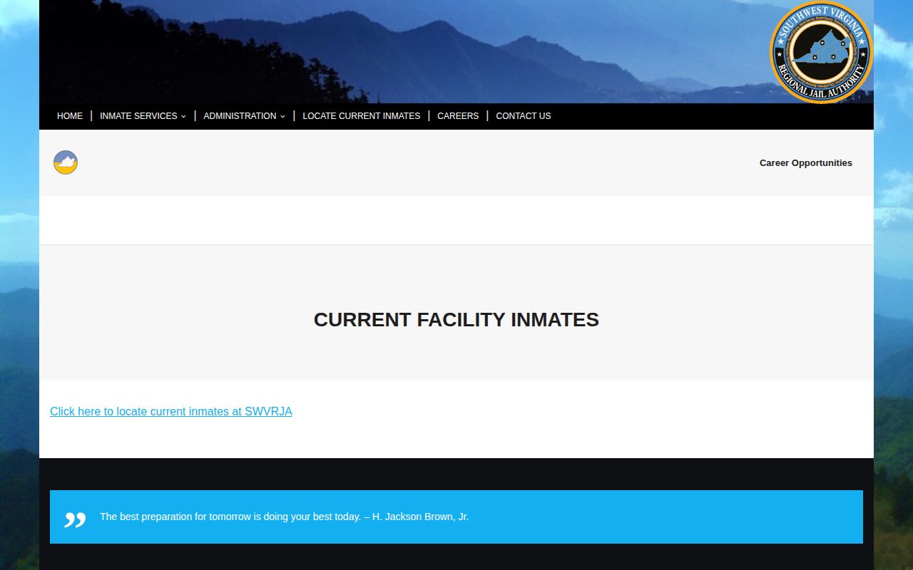 SWVRJA current locator source for Lee County booking photos