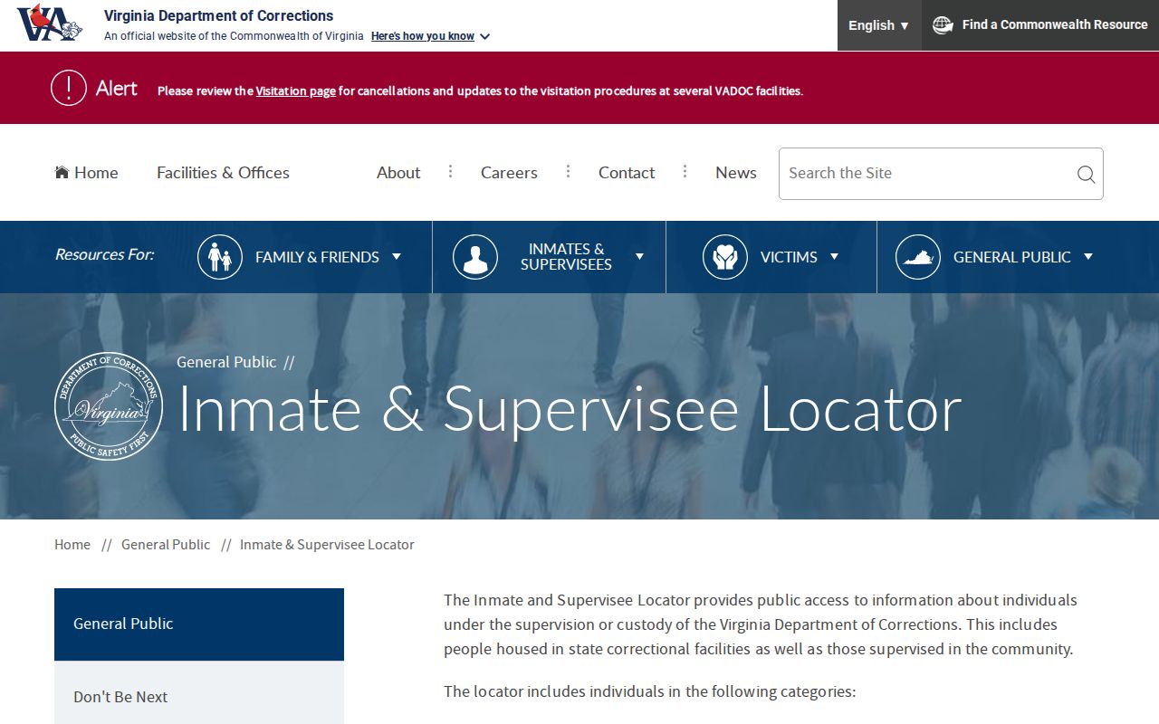VADOC search for Lee County released inmates and supervisees